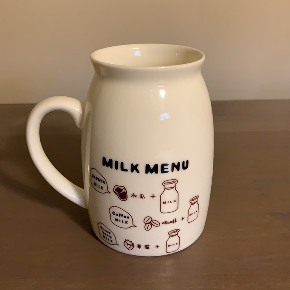 ASOS “Milk Menu” White Ceramic Mug - Picture 2 of 5